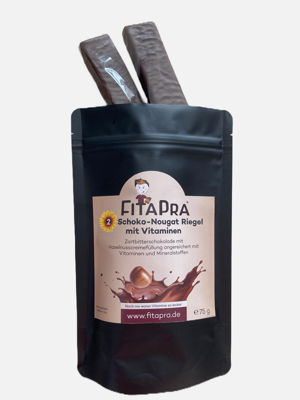Schokolade Praliné Riegel mit 10 Vitaminen